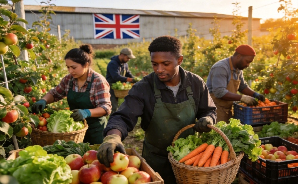 英国季节性工人计划2026年签证配额确认:4.29万个名额保障农业劳动力供应